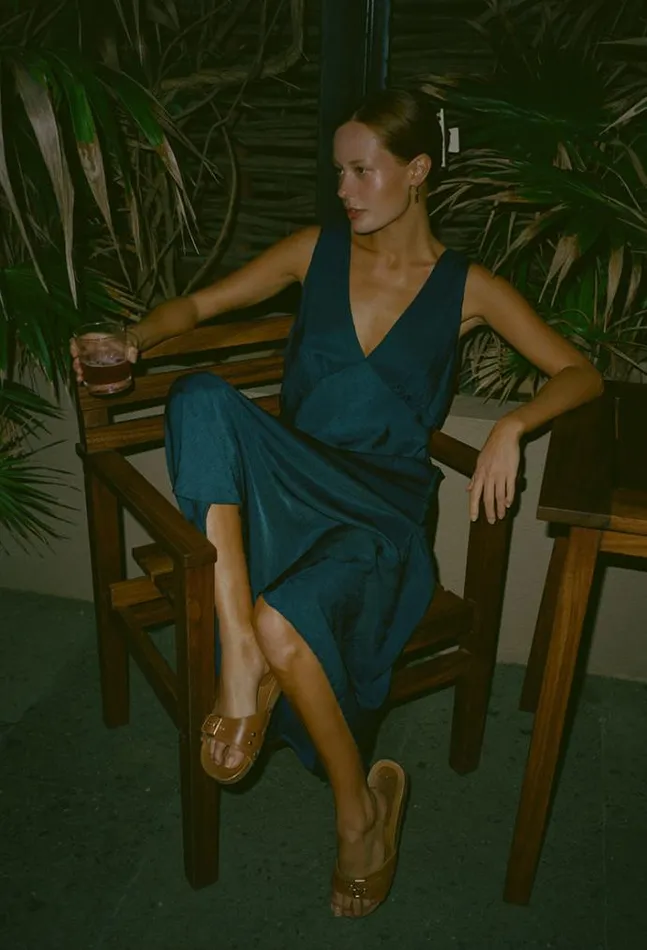 Ciao Lucia Silvana Dress Midnight Women Long Dresses