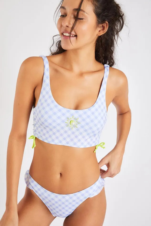 Cielo and Jana Candypop Blue Twopiece Bikini Blue Women Banana Moon Bralette Cielo and Jana Candypop Blue Twopiece Bikini Blue Women Banana Moon Bralette