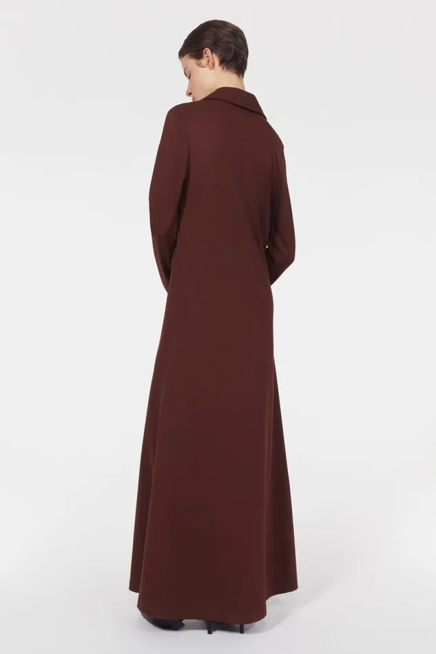 Clemins Jersey Dress Umber Brown Women Rodebjer Dresses and Caftans