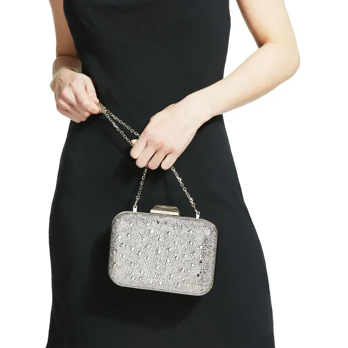 CloudXl CrystalEmbroidered Suede Clutch Bag Crystal Women JIMMY CHOO Clutch Bags