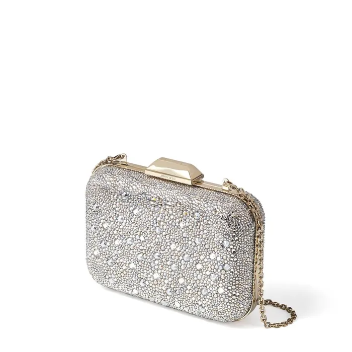 CloudXl CrystalEmbroidered Suede Clutch Bag Crystal Women JIMMY CHOO Clutch Bags