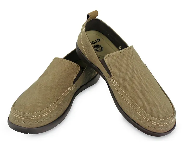 Crocs Big and Tall 14 Mens Walu SlipOn Khaki Espresso