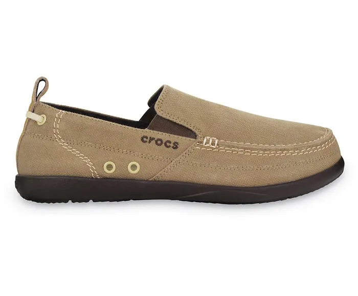 Crocs Big and Tall 14 Mens Walu SlipOn Khaki Espresso