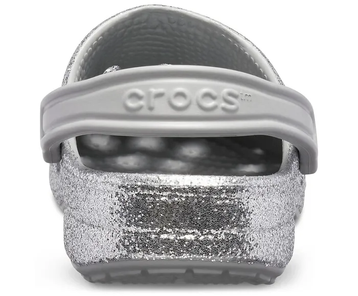 Crocs Clogs Womens Baya Glitter Clog Silver For Sale