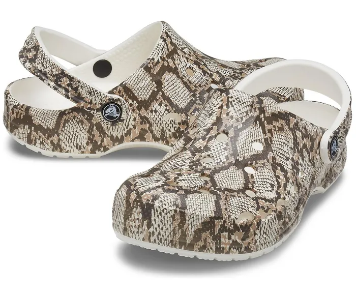 Crocs Clogs Womens Baya Seasonal Printed Clog Oyster Mushroom Near Me