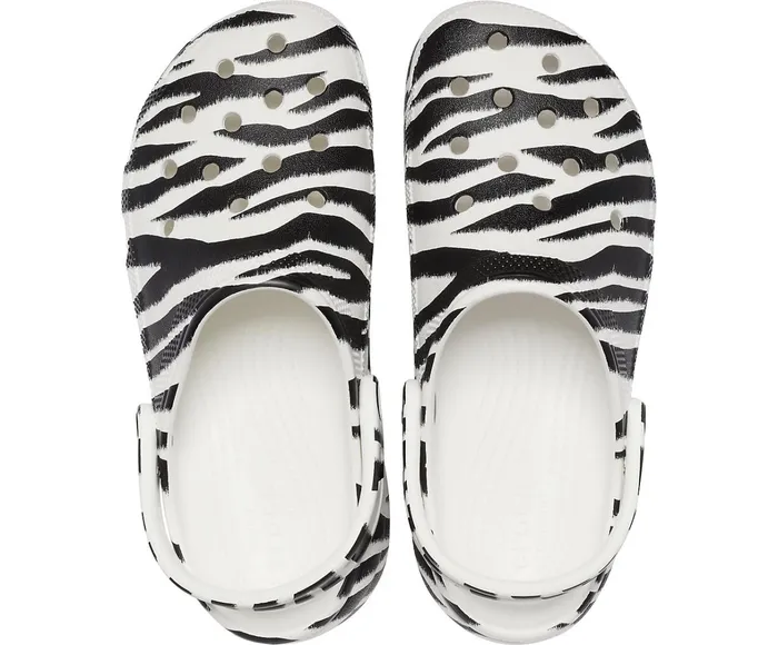 Crocs Clogs Womens Classic Platform Graphic Clog Zebra Print Near Me