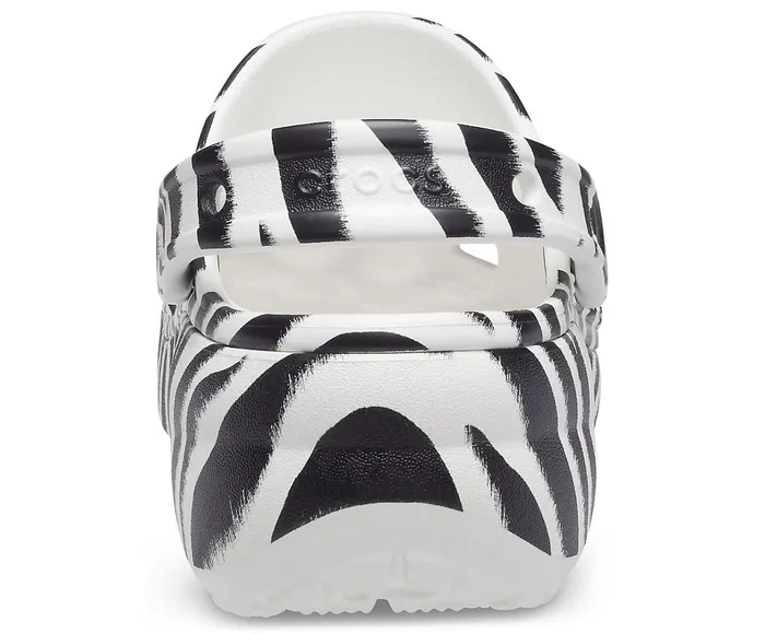 Crocs Clogs Womens Classic Platform Graphic Clog Zebra Print Near Me