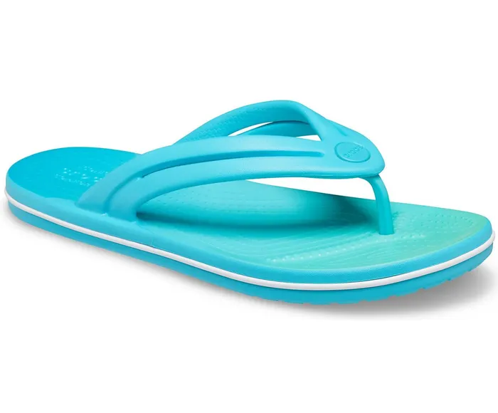 Crocs FlipFlops Womens Crocband Ombre Flip Digital Aqua Multi For Sale