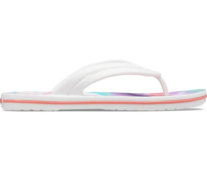 Crocs FlipFlops Womens Crocband TieDye Flip Fresco Multi On Sale