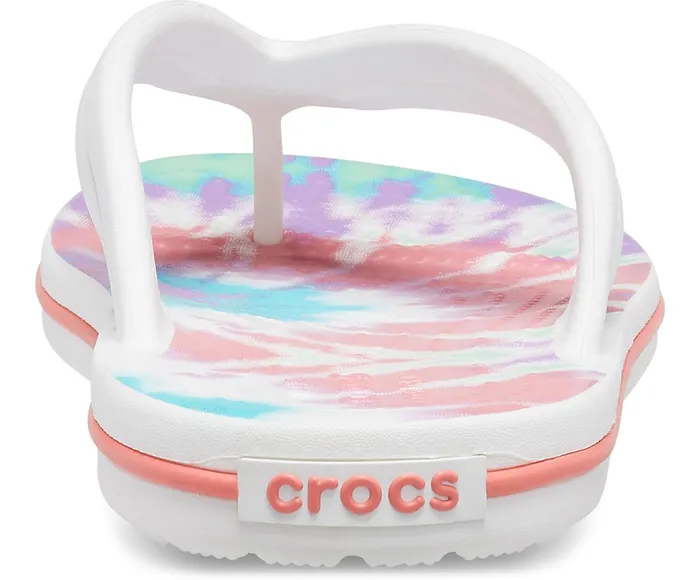 Crocs FlipFlops Womens Crocband TieDye Flip Fresco Multi On Sale
