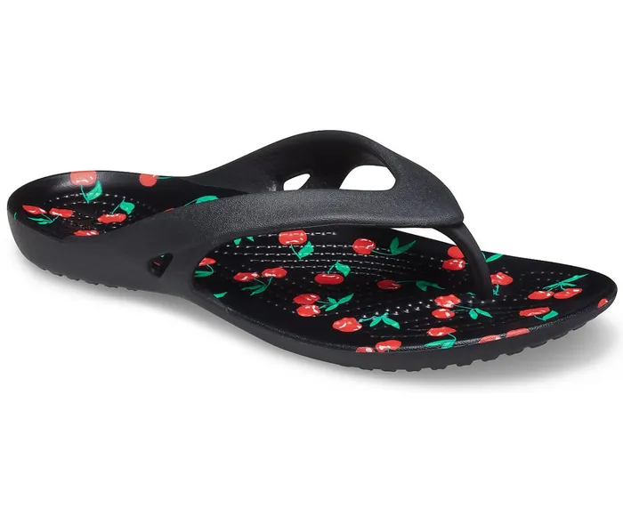 Crocs FlipFlops Womens Kadee II Printed Flip Cherry For Sale