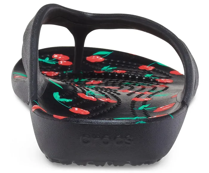 Crocs FlipFlops Womens Kadee II Printed Flip Cherry For Sale