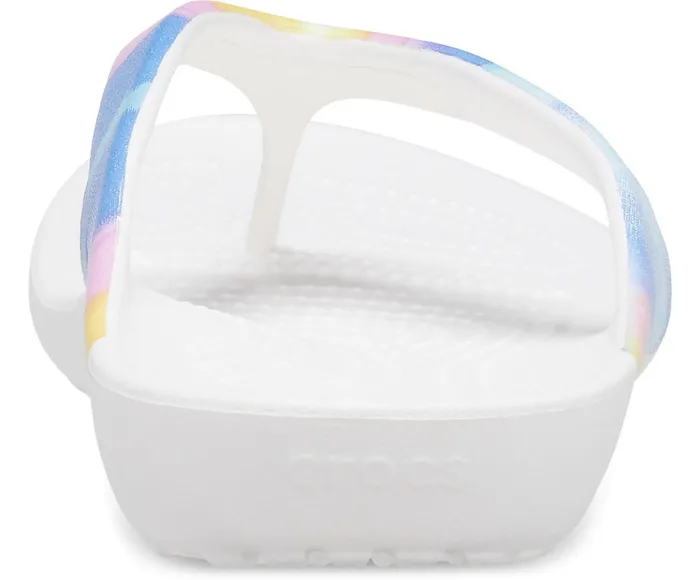 Crocs FlipFlops Womens Kadee II Printed Flip Multi White Gift 4 You