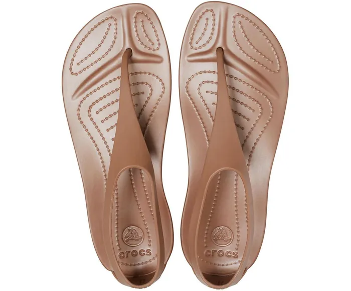 Crocs FlipFlops Womens Sexi Flip Bronze On Sale