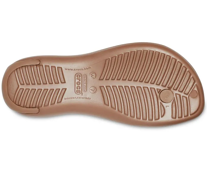 Crocs FlipFlops Womens Sexi Flip Bronze On Sale