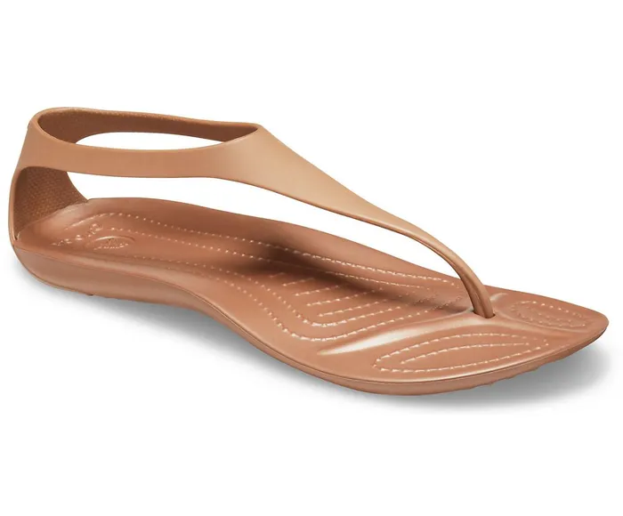 Crocs FlipFlops Womens Sexi Flip Bronze On Sale