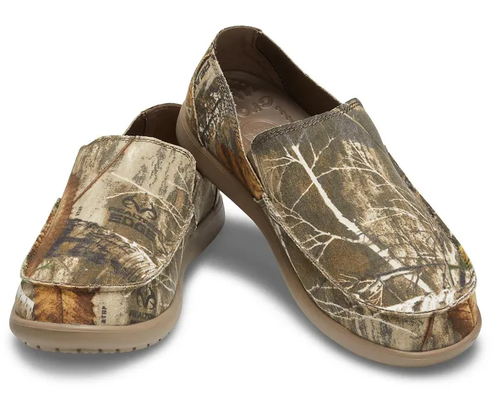 Crocs Loafers Mens Santa Cruz Realtree Edge SlipOn Khaki Gift 4 You
