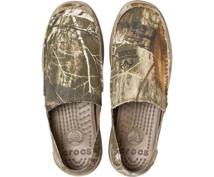 Crocs Loafers Mens Santa Cruz Realtree Edge SlipOn Khaki Gift 4 You
