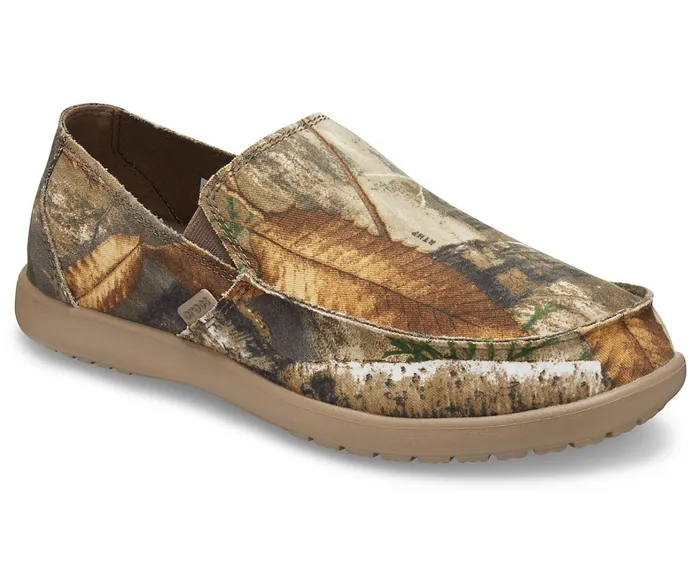 Crocs Loafers Mens Santa Cruz Realtree Edge SlipOn Khaki Gift 4 You