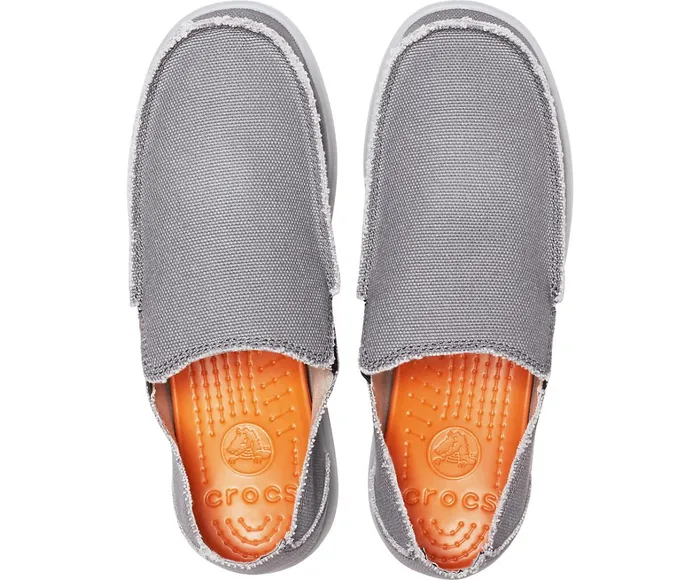 Crocs Loafers Mens Santa Cruz SlipOn Charcoal Light Gray Casaul