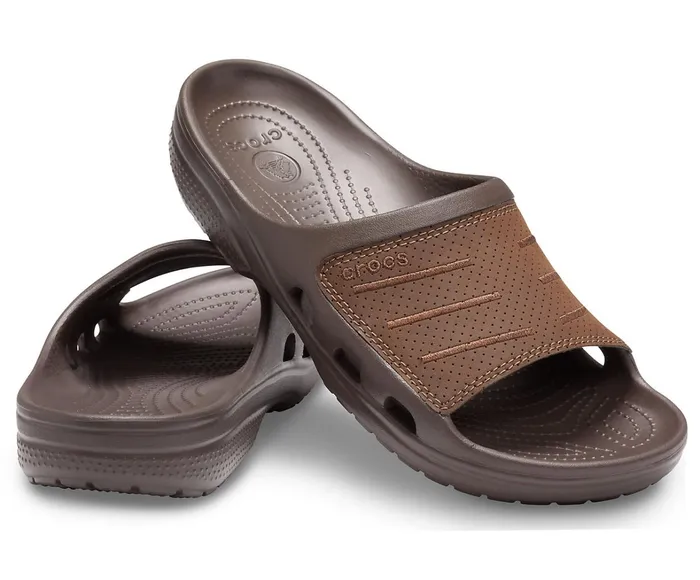 Crocs Sandals Mens Bogota Slide Espresso Espresso Gift for Friend