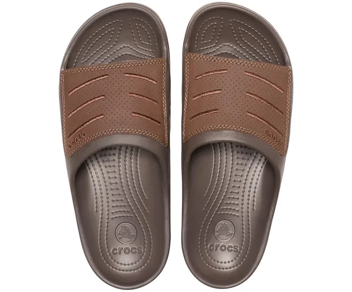 Crocs Sandals Mens Bogota Slide Espresso Espresso Gift for Friend