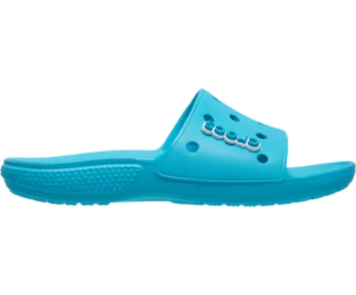 Crocs Sandals Mens Classic Crocs Slide Digital Aqua Near Me