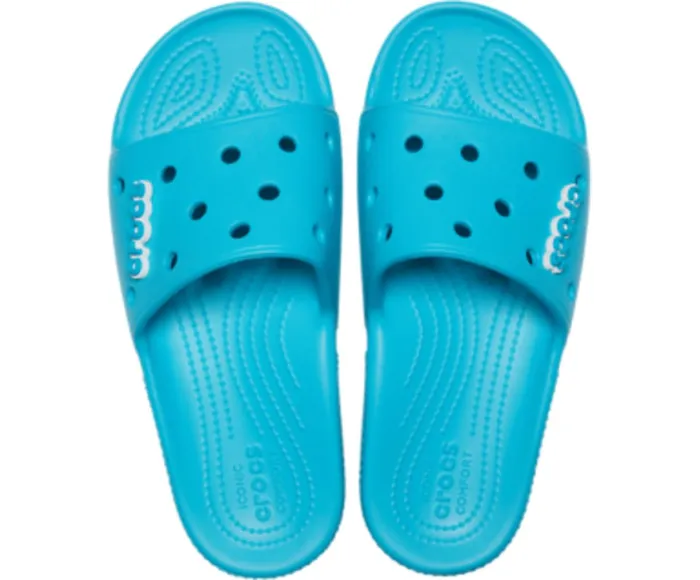 Crocs Sandals Mens Classic Crocs Slide Digital Aqua Near Me
