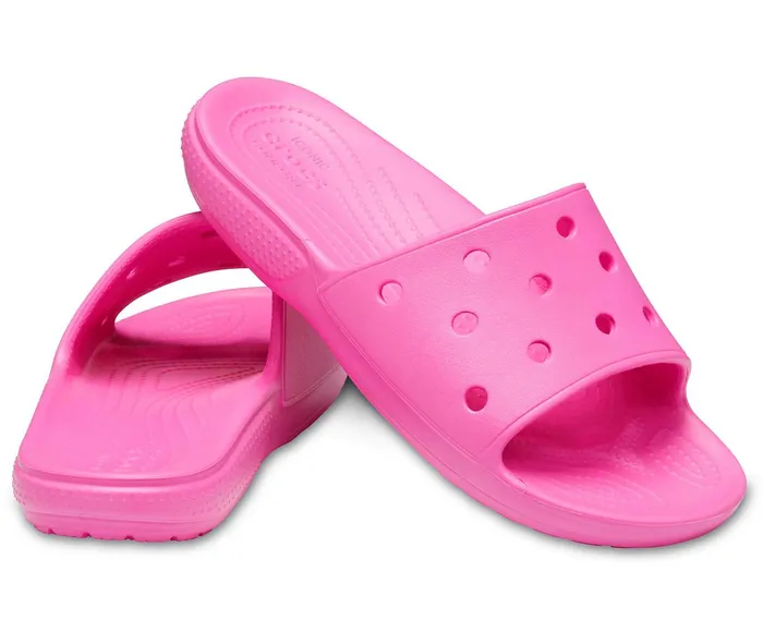 Crocs Sandals Mens Classic Crocs Slide Electric Pink Near Me