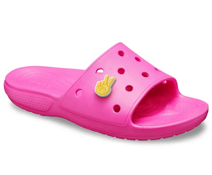 Crocs Sandals Mens Classic Crocs Slide Electric Pink Near Me