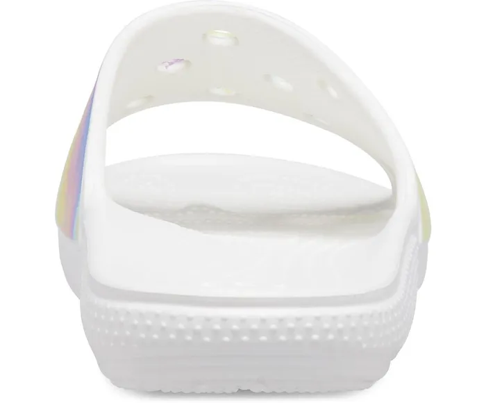 Crocs Sandals Mens Classic Crocs TieDye Graphic Slide White Multi Popular