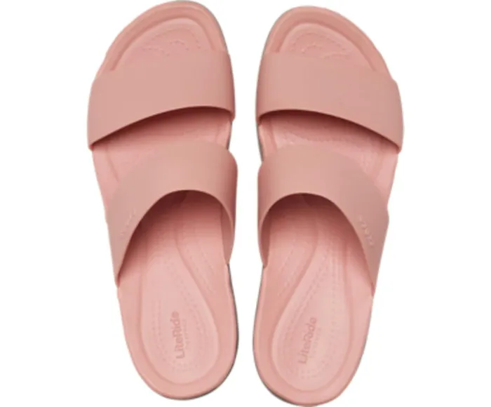 Crocs Sandals Womens Crocs Brooklyn Mid Wedge Pale Blush Near Me