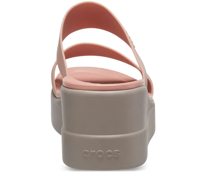 Crocs Sandals Womens Crocs Brooklyn Mid Wedge Pale Blush Near Me