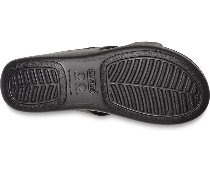 Crocs Sandals Womens Crocs Monterey Strappy Wedge Black Gift Ideas