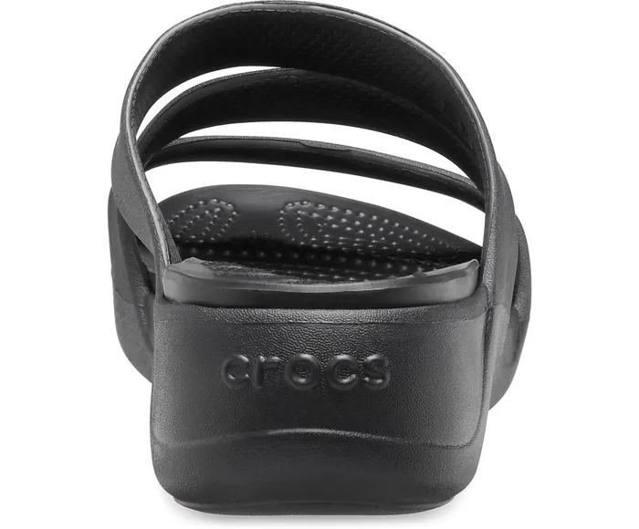 Crocs Sandals Womens Crocs Monterey Strappy Wedge Black Gift Ideas