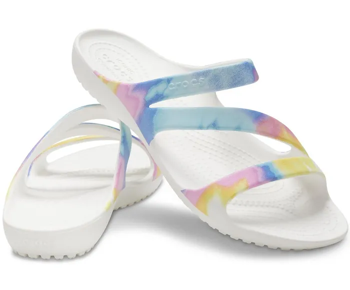 Crocs Sandals Womens Kadee II Graphic Sandal Multi White Gift Ideas