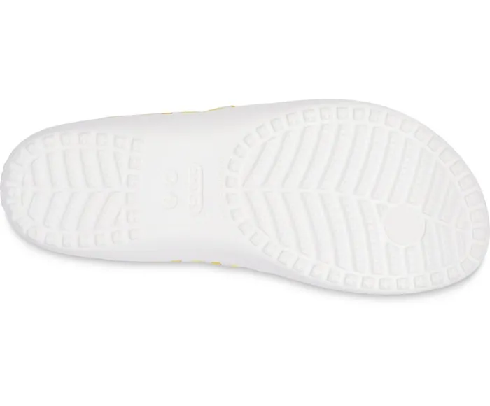 Crocs Sandals Womens Kadee II Printed Flip White Yellow Daisy Casaul