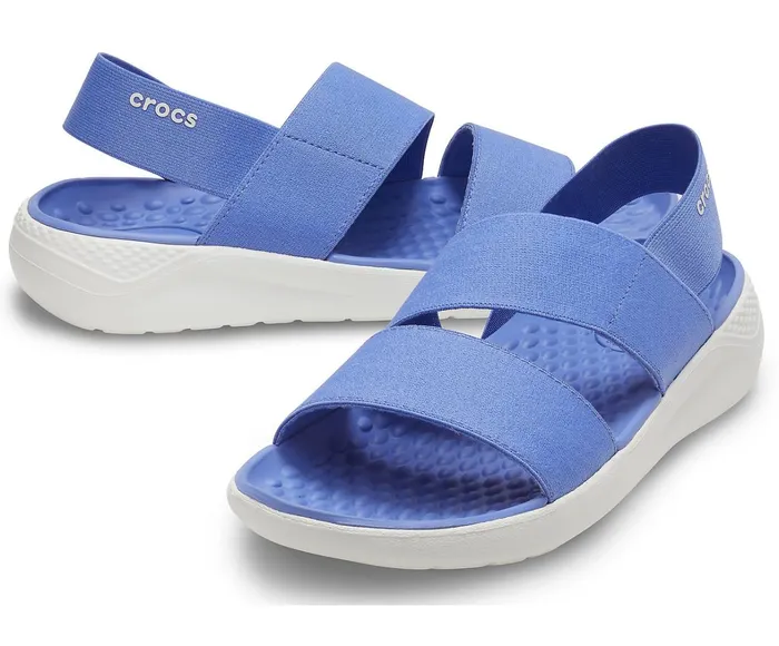 Crocs Sandals Womens LiteRide Stretch Sandal LapisWhite Popular