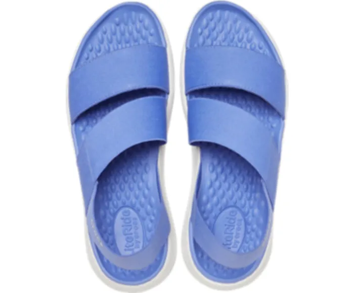 Crocs Sandals Womens LiteRide Stretch Sandal LapisWhite Popular