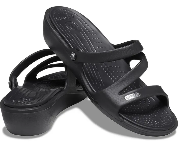 Crocs Sandals Womens Patricia Sandal Black Black Cheap On Sale