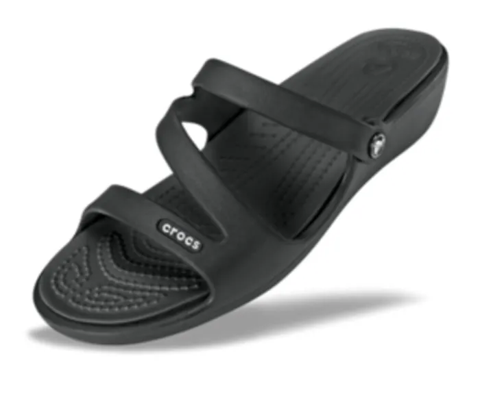 Crocs Sandals Womens Patricia Sandal Black Black Cheap On Sale