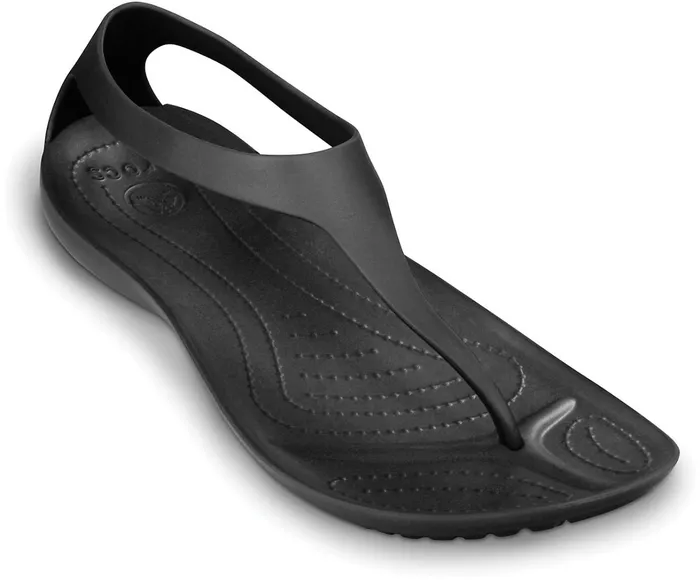 Crocs Sandals Womens Sexi Flip Black Black Gift Ideas