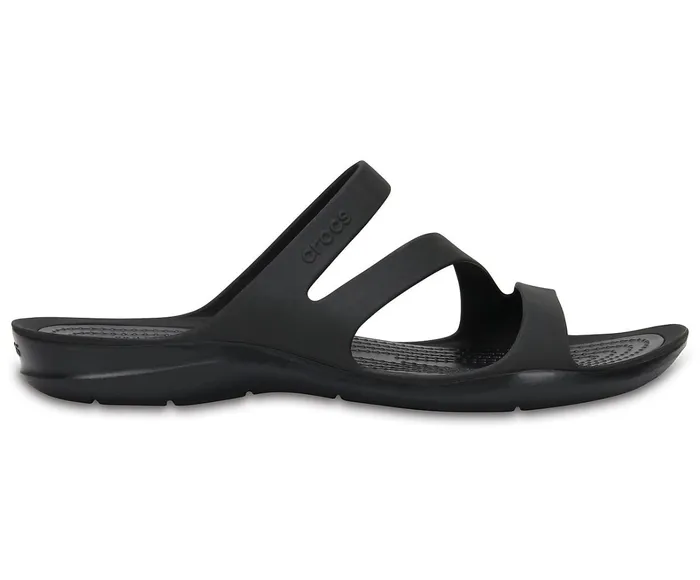 Crocs Sandals Womens Swiftwater Sandal Black Black Casaul