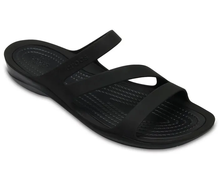 Crocs Sandals Womens Swiftwater Sandal Black Black Casaul
