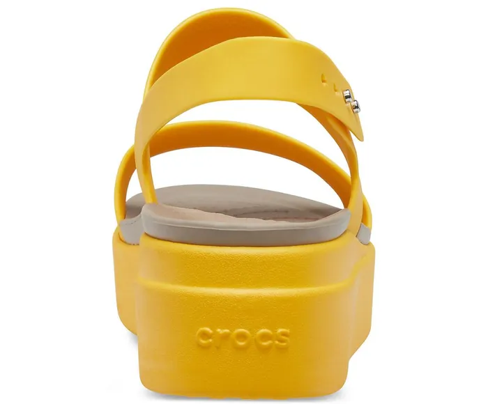 Crocs Wedges Womens Crocs Brooklyn Low Wedge Canary Canary Casaul