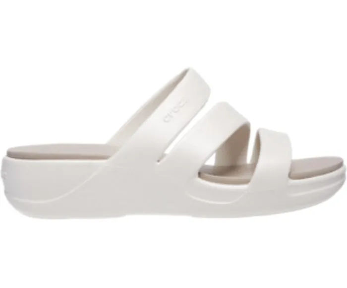 Crocs Wedges Womens Crocs Monterey Strappy Wedge Oyster For Sale