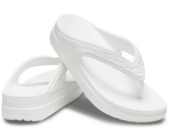 Crocs Wedges Womens Crocs Sloane Snake Wedge Flip White Gift 4 You