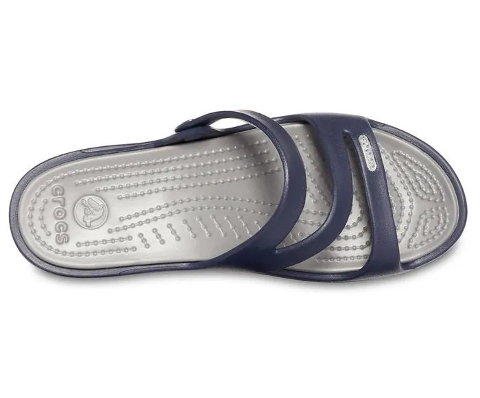Crocs Wedges Womens Patricia Sandal Navy Smoke For Sale