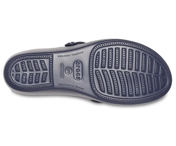 Crocs Wedges Womens Patricia Sandal Navy Smoke For Sale