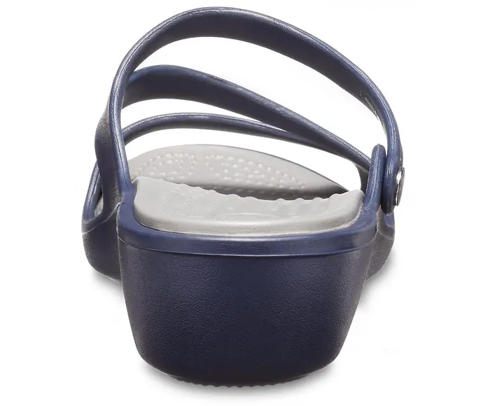 Crocs Wedges Womens Patricia Sandal Navy Smoke For Sale